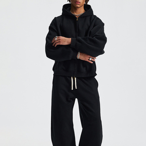 Sudadera con Capucha de Algodón Extra Grande con Cierre Personalizada para Hombre al por Mayor, Sudadera con Logotipo OEM, Fabricante al por Mayor - Product Image 3