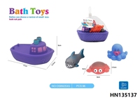 Canard de bain en plastique souple coloré en gros, jouet animal en vinyle pour bébé, jouets de douche pour salle de bain pour enfants, avec son