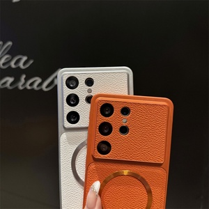 Funda Magnética de Cuero PU para Teléfono Samsung S26 S24 S25 Ultra, Carga Inalámbrica, Cobertura Total de Lente, Antigolpes - Product Image 4