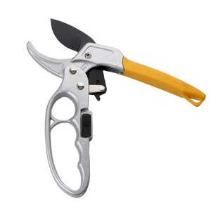 Garden Shears Bypass Pruner Alloy Steel Blade 20-30 Mm Trimming Diameter Manual Operation Yellow Plastic Handle - Product Image 3