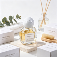 Flacon de parfum vide en verre de 15 ml, flacon pulvérisateur cosmétique, flacon en verre rechargeable pour emballage de parfum et de soins de la peau avec bouchon à bille