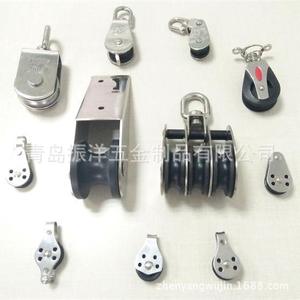 Stainless Steel Marine Pulley With <b>Hook</b> Various Sizes For <b>Boat</b> Repair Replacement - Product Image 1