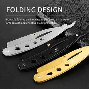 Dao cạo râu kiểu cũ, dao cạo gấp, dao cạo râu chuyên nghiệp cho nam, dùng trong gia đình - Product Image 3