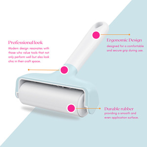 Rouleau anti-peluches en caoutchouc LISI réutilisable <span class=keywords><strong>pour</strong></span> prolonger la durée de vie des tapis <span class=keywords><strong>Cricut</strong></span> FabricGrip, idéal <span class=keywords><strong>pour</strong></span> les travaux manuels, compatible avec les tissus et le vinyle - Product Image 4