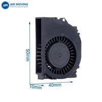 Ventilateur de refroidissement électrique miniature DC 5/12V AMB5010H5B 50*40*10MM, centrifuge, haute qualité, faible bruit, personnalisable ODM