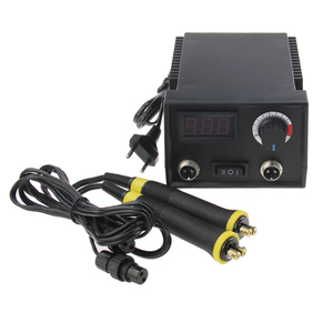 110V 220V écran LCD température réglable 100W Station <span class=keywords><strong>de</strong></span> Machine <span class=keywords><strong>de</strong></span> pyrographie bricolage artisanat Kit <span class=keywords><strong>de</strong></span> brûleur à <span class=keywords><strong>bois</strong></span> stylo outils 20 conseils - Product Image 4