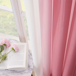 <span class=keywords><strong>Rideau</strong></span> dégradé à deux pièces avec anneau de protection et ombrage semi-transparent en haut, idéal <span class=keywords><strong>pour</strong></span> les chambres d'enfants - Product Image 6