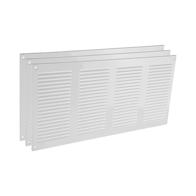 Built-In Protective Mesh Screen Rectangular HVAC Ventilation Grille Stainless Steel Air Vent Cover Louvered Return Grill for
