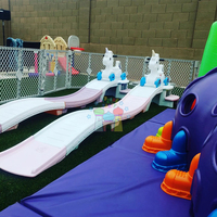 Manège de montagnes russes pour enfants, jouet éducatif en plastique pour l'extérieur, idéal pour les jardins, les écoles et les centres commerciaux