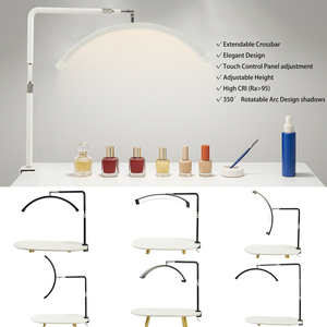 Lámpara de Escritorio de 25 Pulgadas con Clip, Lámpara de Mesa, Lámpara de <span class=keywords><strong>Luna</strong></span>, Lámpara UV LED para <span class=keywords><strong>Uñas</strong></span> con Abrazadera para <span class=keywords><strong>Uñas</strong></span>, Belleza, Luz de <span class=keywords><strong>Luna</strong></span> para Tatuajes de Pestañas - Product Image 2