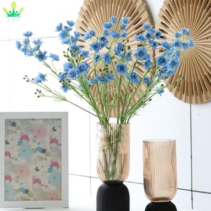 Fleurs artificielles de <span class=keywords><strong>delphinium</strong></span>, fleurs colorées, plantes artificielles en plastique, longues tiges pour jardin, véranda, jardinière, décoration intérieure - Product Image 5
