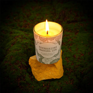 Vela de Cera Natural Orgánica Blanca Hecha a Mano, sin Humo, para el Hogar Moderno, Fiestas, Navidad, Pascua, Bares, Marca Privada - Product Image 4