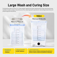 Station de lavage et de durcissement ELEGOO Mercury XS, 7000 ml, lumière UV portable 405 nm pour imprimante 3D à résine de grande taille MSLA LCD DLP