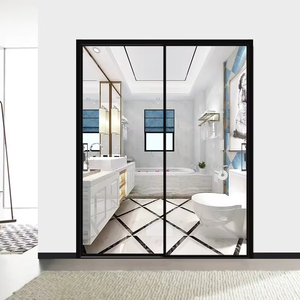 מחיר מפעל fuson מחיר המפעל חדש מרפסת סיטוני זכוכית חיצונית/פנים אלומיניום הזזה דלת הזזה - Product Image 1