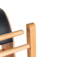 Máquina de Pilates Reformer de Madera, Reformer con Escalera de Madera y Cubo, Máquina Correctora de Postura