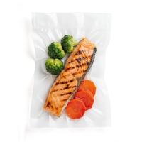 Rouleau de plastique sous vide PE gaufré personnalisé de qualité alimentaire pour salade, aliments pour bébés, lait, gelée, et chewing-gum compatible micro-ondes