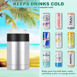 14 oz 16oz 375ml 500ml Customized 12oz Stainless Steel Insulated Beer <b>Can</b> <b>Cooler</b> for Party - Product Image 6