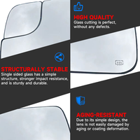 New Condition Heated Rearview Backup Mirror Lens for RAM 1500 2009-2018 and 2012-2018 RAM 2500