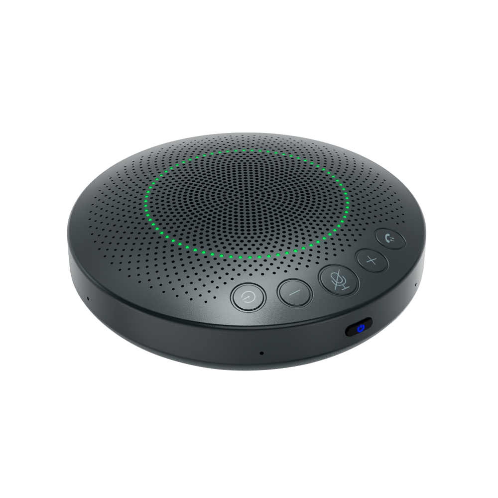 2021 New Arrive Portable Smart Speaker Built-in 6 Microphones BT5.0 Wireless Desktop Home Office Speakerphone