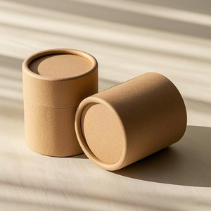 Custom Luxury Wholesale Rigid Lid and Base Cylindrical Box Tube Box Paper Box Hot Selling Candy Pills Candles Exquisite
