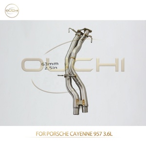 Tubos de Acero Inoxidable, Tubo Resonante para Porsche Cayenne 957 3.6L, Tubos Delanteros de Escape, Piezas de Alto Rendimiento para Automóviles - Product Image 4