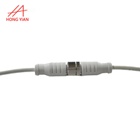 M8 Weiß und Schwarz Draht Stecker und Buchse Stecker 3 4 5 6 7P Gerader Winkel Power LED Beleuchtung Wasserdichtes Anschluss kabel