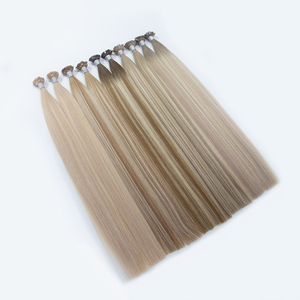 Extensions de cheveux humains Luxsea, cheveux chinois Remy 100% pré-collés, cuticules alignées, double trame machine, pointe plate I-Tip - Product Image 3