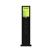 Borne de recharge portable OEM commerciale 24 emplacements 60W à charge rapide pour batteries Li-Polymère, étanche, pour distributeur automatique de téléphones
