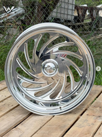 Nouvelles jantes Walle à cinq branches personnalisées de 20 à 28 pouces 6x139.7/6x135 en alliage d'aluminium forgé poli à lèvre profonde universelles 4 pièces