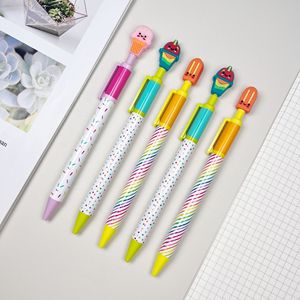 Stylos cadeaux en vente d'usine pour filles, impression intégrale, design personnalisé, stylo gel floral et métallique doré avec logo, stylo à <span class=keywords><strong>action</strong></span> par culbuteur OEM - Product Image 1