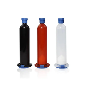 Jarum suntik plastik kosong baru Amerika antiuv barel 55Cc/30Cc/10Cc/5Cc warna hitam alat suntik lem - Product Image 3