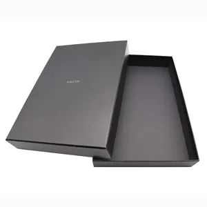 Luxury custom printed black gift box for apparel packaging boxes apparel package