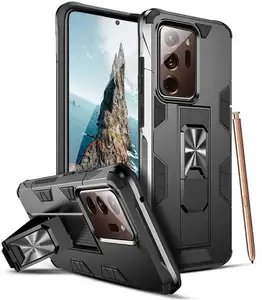 Galaxy Note 20 Ultra 5G 2020用キックスタンドケース付きミリタリーグレードヘビーデューティー電話ケース