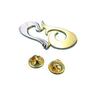 Custom <b>Metal</b> <b>Letter</b> Brooch Bright Silver Zinc Alloy Unisex Gift Pin - Product Image 5