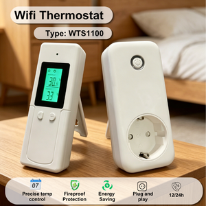 Termostato Intelligente a Risparmio Energetico con Presa Bianca Automatica di Alta Qualità per Dispositivi di Riscaldamento e Raffreddamento - Product Image 2
