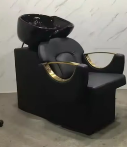 Juego de Muebles para Salón de Belleza Black Gold, Lavabo para Peluquería, Equipo de Peluquería, Silla de Estilismo, Lavacabezas - Product Image 4
