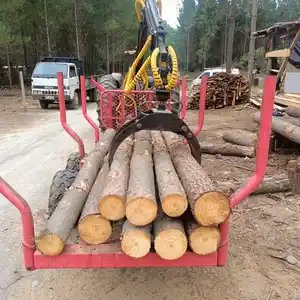 سعر المصنع hyischen olz anhnger JQ 3 tons raulular remorque forestire atv الأخشاب مقطورة 3t مع رافعة