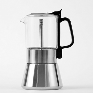 Nuevo diseño OEM personalizado clásico acero inoxidable barato cafetera espresso <span class=keywords><strong>Moka</strong></span> <span class=keywords><strong>olla</strong></span> uso doméstico <span class=keywords><strong>olla</strong></span> <span class=keywords><strong>Moka</strong></span> - Product Image 5