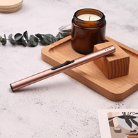 Briquet à double arc rechargeable par USB, briquet électrique sans flamme, coupe-vent, pour bougies parfumées, parfums d'ambiance