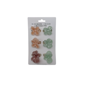 Set di Copri-clip per Capelli a Cinque Petali Bicolore, 3 Pezzi, 2 per Colore, Scatola da 600 Pezzi - Product Image 1