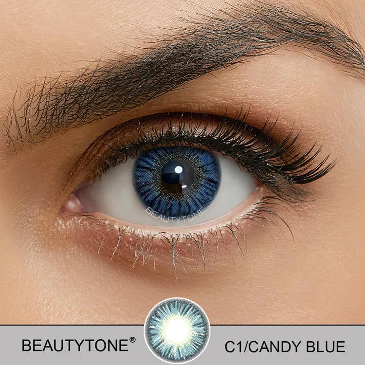 Candy Blue Wholesale Price Colored Contact Lenses New Coming Fashion Style Soft Contact Lenses