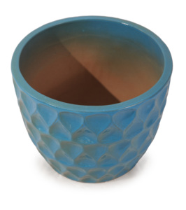 Jardinière en céramique durable et légère, peinte à la main, écologique, avec trou de drainage, motif unique, pour l'intérieur et l'extérieur - Product Image 2
