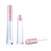 Tube de brillant à lèvres vide transparent de 5 ml, conteneur personnalisable, tubes de brillant à lèvres en gros de 10 ml avec applicateur