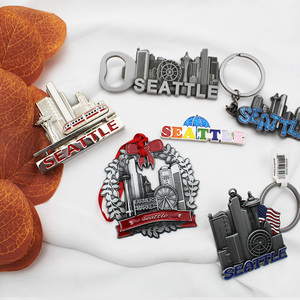 Portachiavi Personalizzato con Logo Serie Seattle, Design Creativo, in Lega di Zinco, Ciondolo per Borsa, Artigianato in Metallo, Design Gratuito dalla Fabbrica - Product Image 2