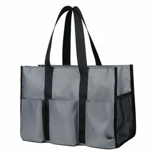 Kustom Polyester tas <span class=keywords><strong>Tote</strong></span> untuk pantai Multi saku <span class=keywords><strong>Tote</strong></span> <span class=keywords><strong>Bag</strong></span> Logo Zip Top mengatur utilitas <span class=keywords><strong>Tote</strong></span> <span class=keywords><strong>Bag</strong></span> dengan kantong - Product Image 2