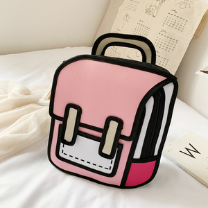 กระเป๋าเป้เด็ก<span class=keywords><strong>อนุบาล</strong></span>ขายดี แฟชั่นการ์ตูน 2 มิติ สำหรับเด็กหญิง เด็กชาย  กระเป๋าใส่หนังสือเด็กนักเรียน  กระเป๋าเป้สะพายหลังใส่แล็ปท็อป <span class=keywords><strong>3</strong></span> มิติ - Product Image 4