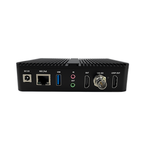 Codificador/Decodificador Profesional 4K60 NDI 12G-SDI para Transmisión en Vivo, Protocolos RTMP/RTSP/UDP/HLS, Audio <span class=keywords><strong>AAC</strong></span>/MP3, Cámara, Video de Estudio - Product Image 1