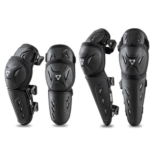 Protections de genoux et de coudes pour moto, scooter, skateboard, cyclisme - Coussinets durables avec sangles réglables pour la sécurité à la conduite - Product Image 1
