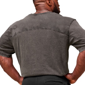 Camiseta de Hombre Personalizada con Logotipo, Estilo Americano de Verano, Simple, de Algodón Puro, de Manga Corta, Holgada y Moderna - Product Image 3