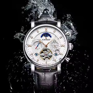 Envío Directo, Reloj Mecánico para Hombre KINYUED, Movimiento Mecánico Automático, Esfera con Diamantes, Escala de Lujo, Moda, Venta al Por Mayor - Product Image 5